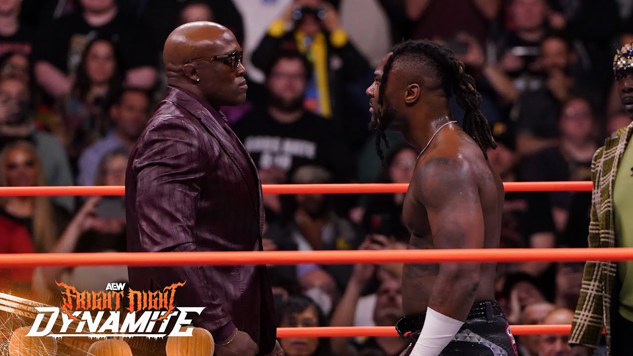 Bobby Lashley comes face-to-face with Swerve Strickland at FRIGHT NIGHT! | 10/30/24, AEW Dynamite - YouTube