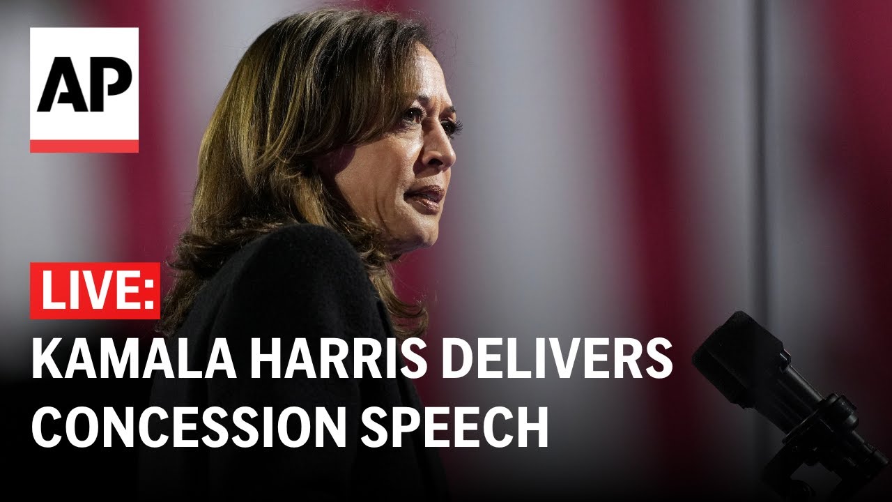 LIVE: Kamala Harris concession speech after election loss (FULL STREAM) - YouTube