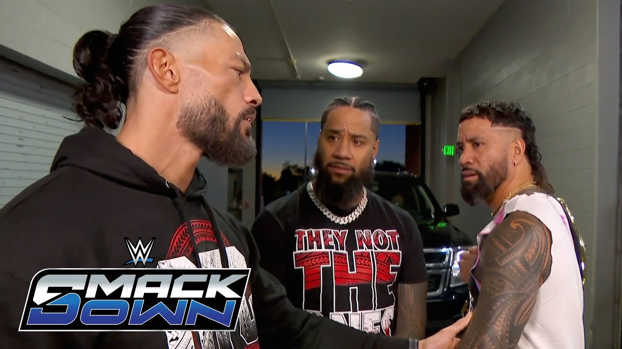 Jey Uso has a tense exchange with Roman Reigns: SmackDown highlights, Oct. 18, 2024 - YouTube