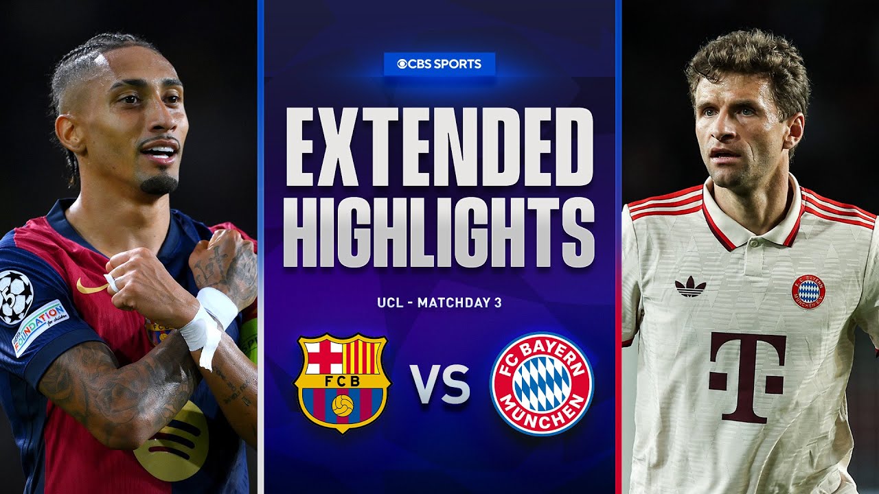 Barcelona vs. Bayern: Extended Highlights | UCL League Phase MD 3 | CBS Sports Golazo - YouTube