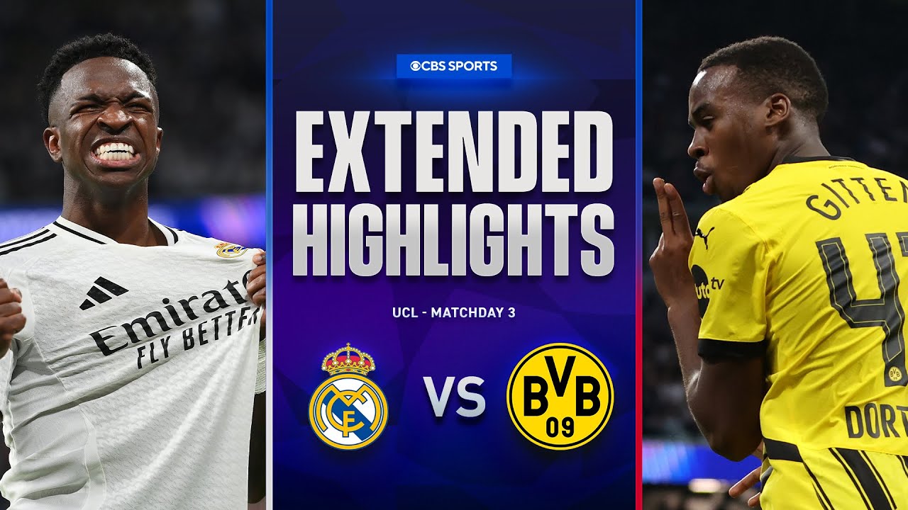 Real Madrid vs. Borussia Dortmund: Extended Highlights | UCL League Phase MD 3 | CBS Sports Golazo - YouTube