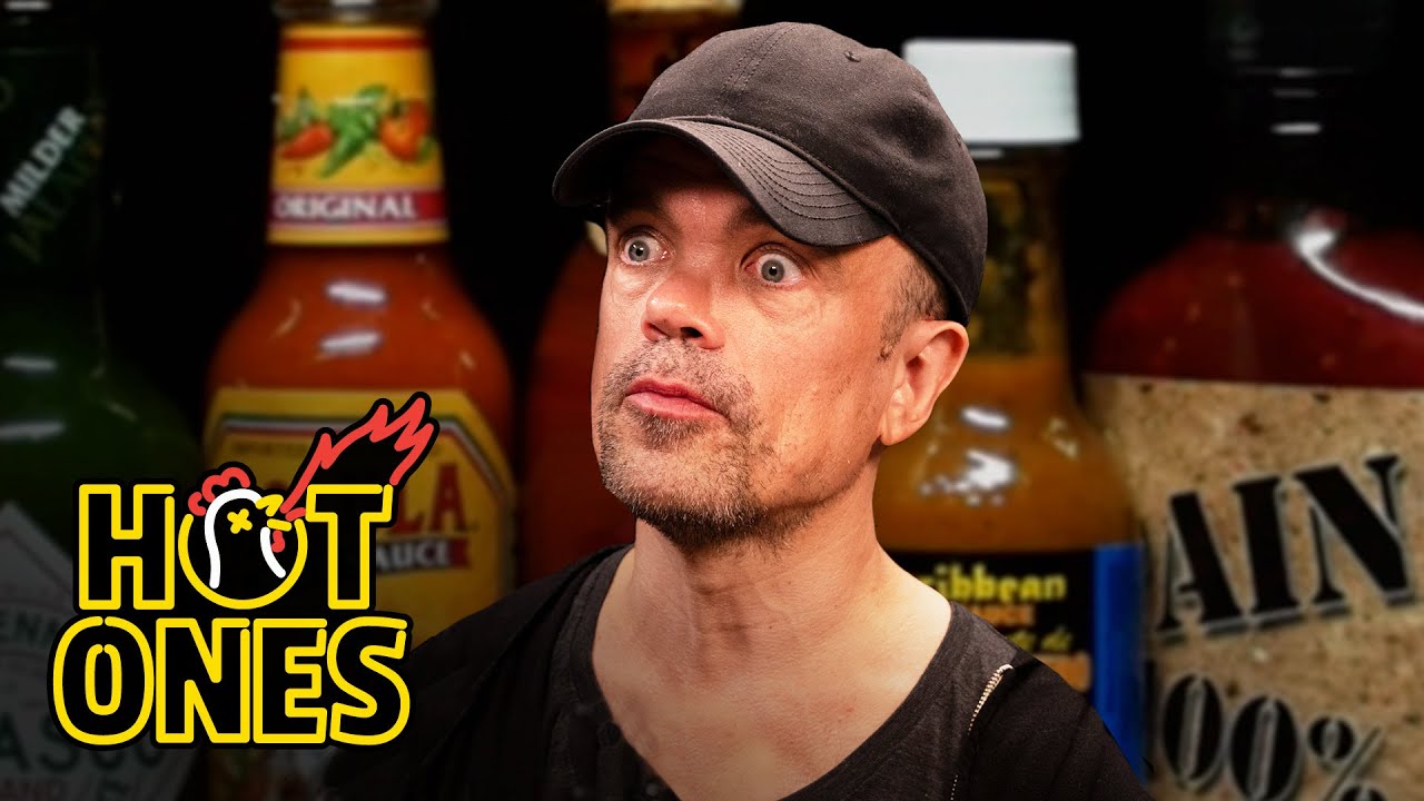 Peter Dinklage Breathes Fire While Eating Spicy Wings | Hot Ones - YouTube