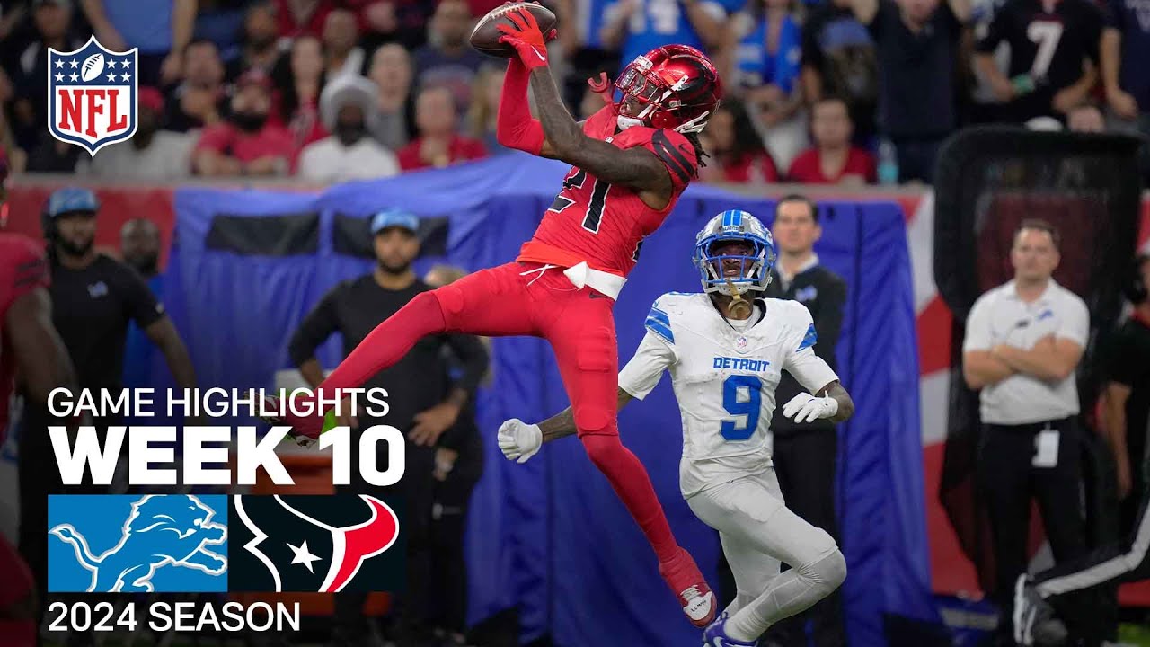 Detroit Lions vs. Houston Texans Game Highlights | NFL 2024 Season Week 10 - YouTube