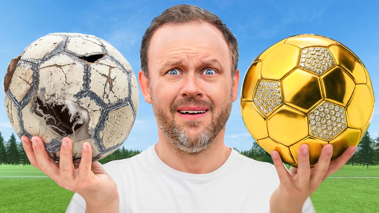 $1 vs $1,000 Football - YouTube